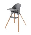 Καρέκλα φαγητού TWISTSHAKE Pastel Grey Wood + ΔΩΡΟ Βαμβακερό Βοηθητικό Μαξιλάρι