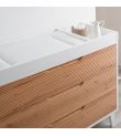 Συρταριέρα PALI Lab White-Biscuit 115x51x85cm