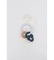 Μασητικός Κρίκος Οδοντοφυίας BAMBOOM Wood N Silicone Azzurro CAA82506-03