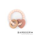 Μασητικός Κρίκος Οδοντοφυίας BAMBOOM Wood N Silicone Rosa CAA82507-04