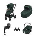 Πολυκαρότσι 3 σε 1 MAXI COSI Oxford Twillic Green με ΔΩΡΟ Βάση Family FIX 360 pro