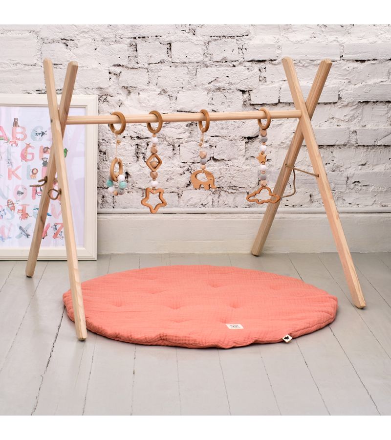 Χαλάκι Playmat Μουσελίνα FUNNA BABY Coral Pink 110x110 0211