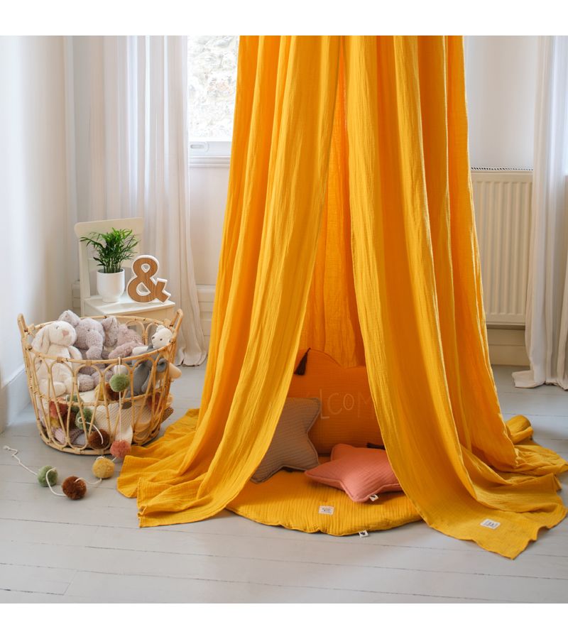 Χαλάκι Playmat Μουσελίνα FUNNA BABY Marigold Mustard 110x110 0236