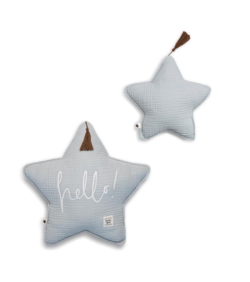 Σετ Διακοσμητικά μαξιλαράκια Μουσελίνα FUNNA BABY Dove Grey 0278