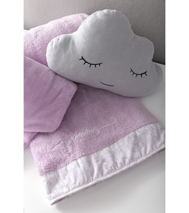 Κουβέρτα κούνιας fleece NIMA Precious, χρώμα ροζ 110x140 20020