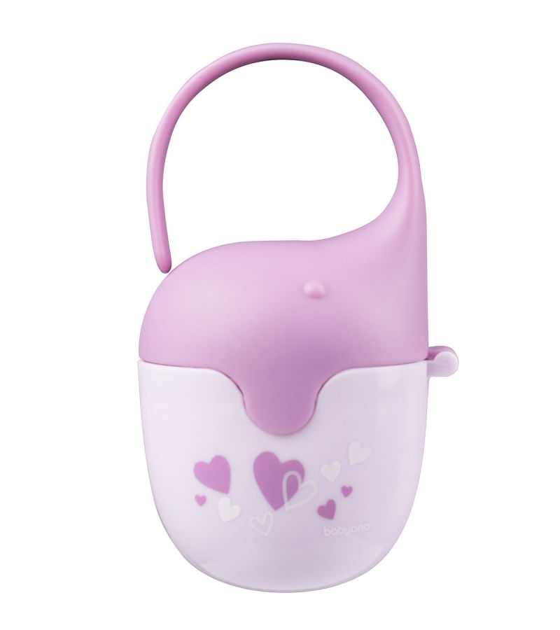 Θήκη για πιπίλα BABYONO Ελεφαντάκι, χρώμα λιλά BN529/03