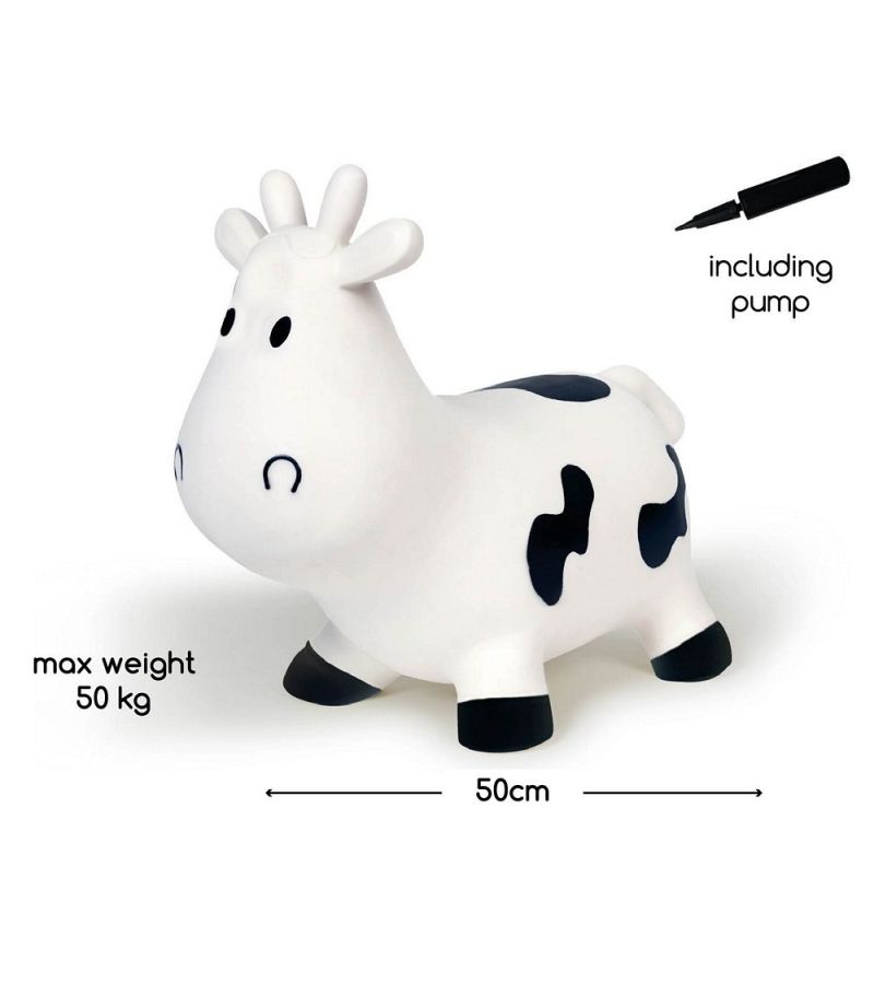 Χοπ Χοπ BS TOYS Jumping Cow, χρώμα λευκό