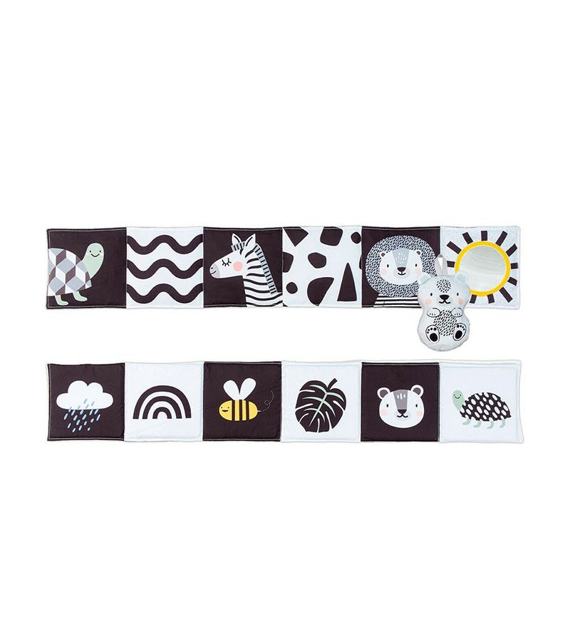 TAF TOYS Μαλακό Βιβλίο Δραστηριοτήτων Savannah Black & White T-12875