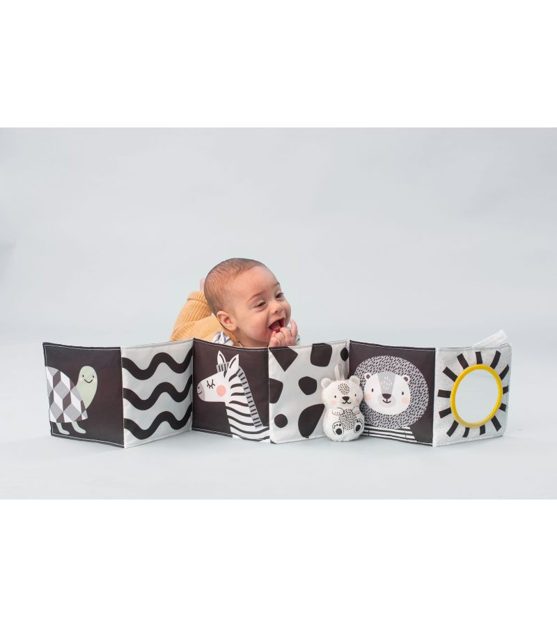 TAF TOYS Μαλακό Βιβλίο Δραστηριοτήτων Savannah Black & White T-12875