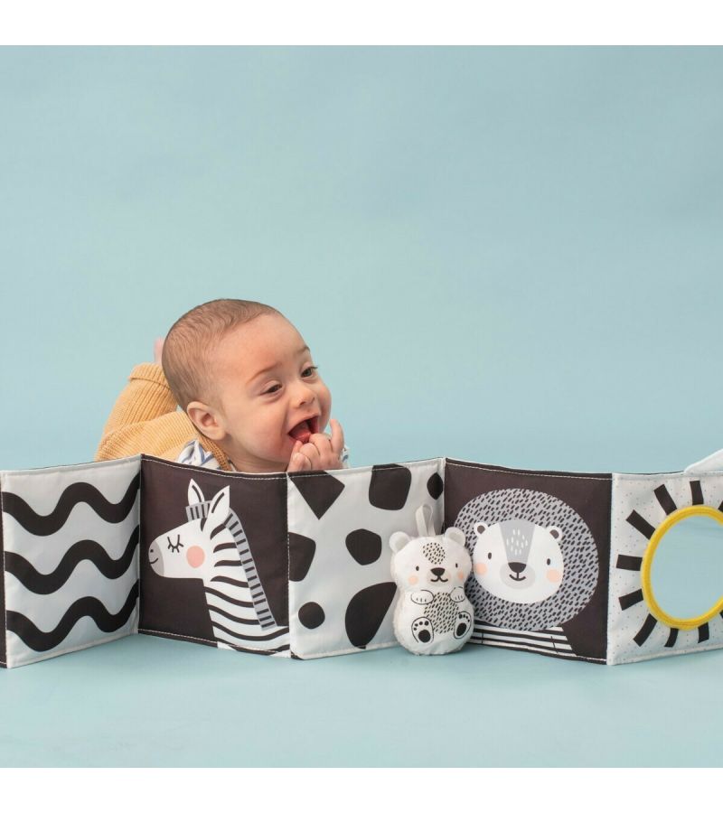 TAF TOYS Μαλακό Βιβλίο Δραστηριοτήτων Savannah Black & White T-12875