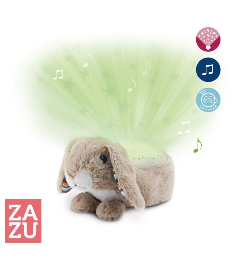 Ruby Λαγός Προτζέκτορας με χτύπο καρδιάς, λευκό ήχο, μελωδία ZAZU ZA-RUBY-01