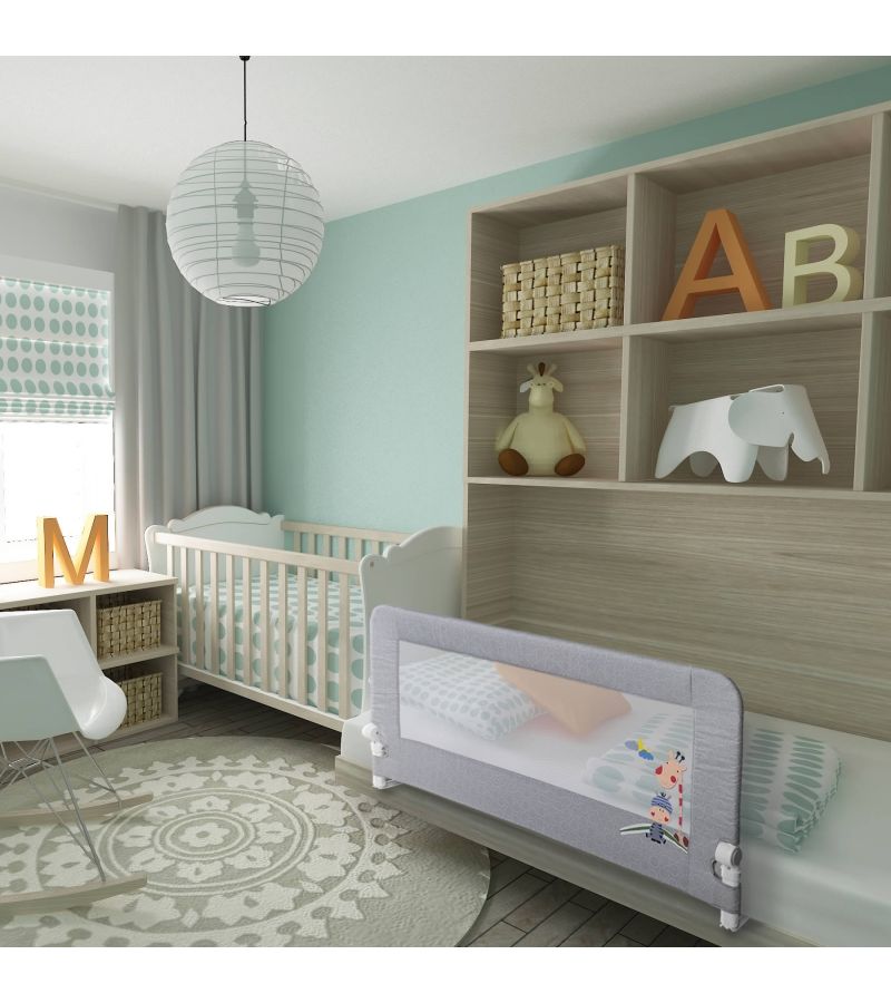 Προστατευτικό Κρεβατιού INTERBABY, Giraffe Grey
