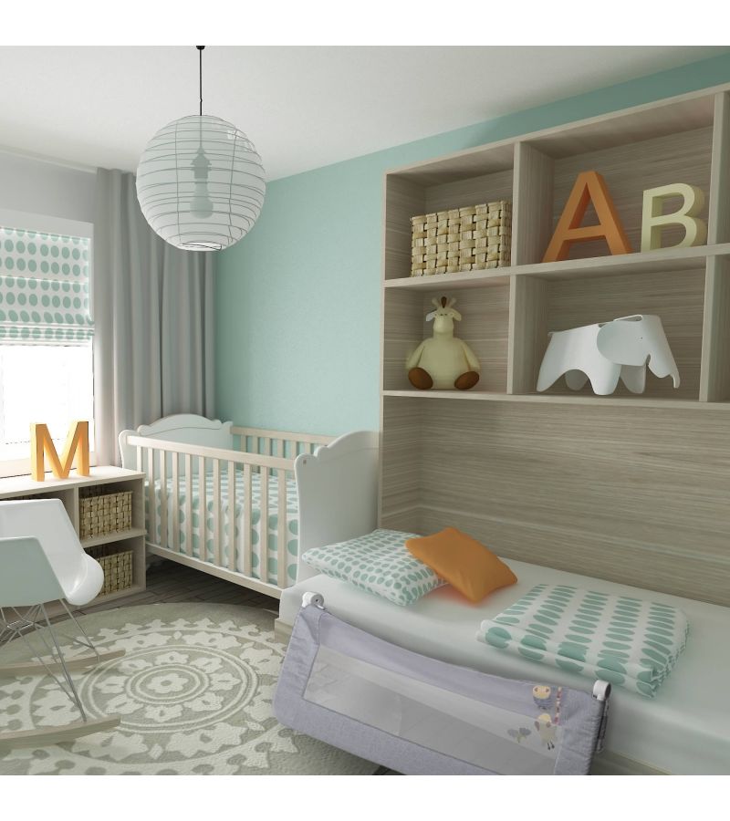 Προστατευτικό Κρεβατιού INTERBABY, Giraffe Grey