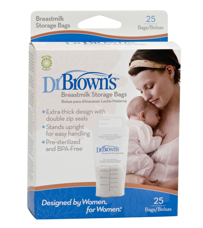 Σακουλάκια φύλαξης μητρικού γάλακτος DR BROWN\'S (25 τεμ)