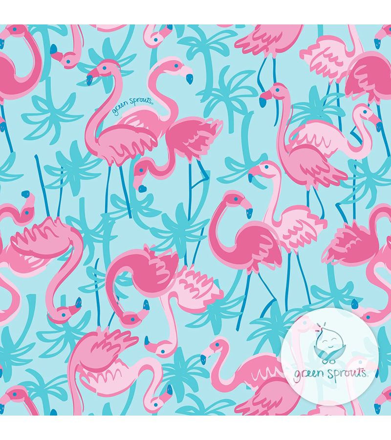Μαγιό - πάνα GREEN SPROUTS Eco Pull-Up Swim Diaper Aqua Palm Flamingos GS-721068-6108