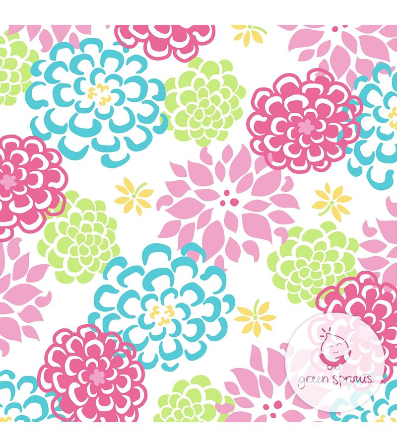 Μαγιό - πάνα GREEN SPROUTS Eco Snap Ruffled Swim Diaper White Zinnia GS-711158-040