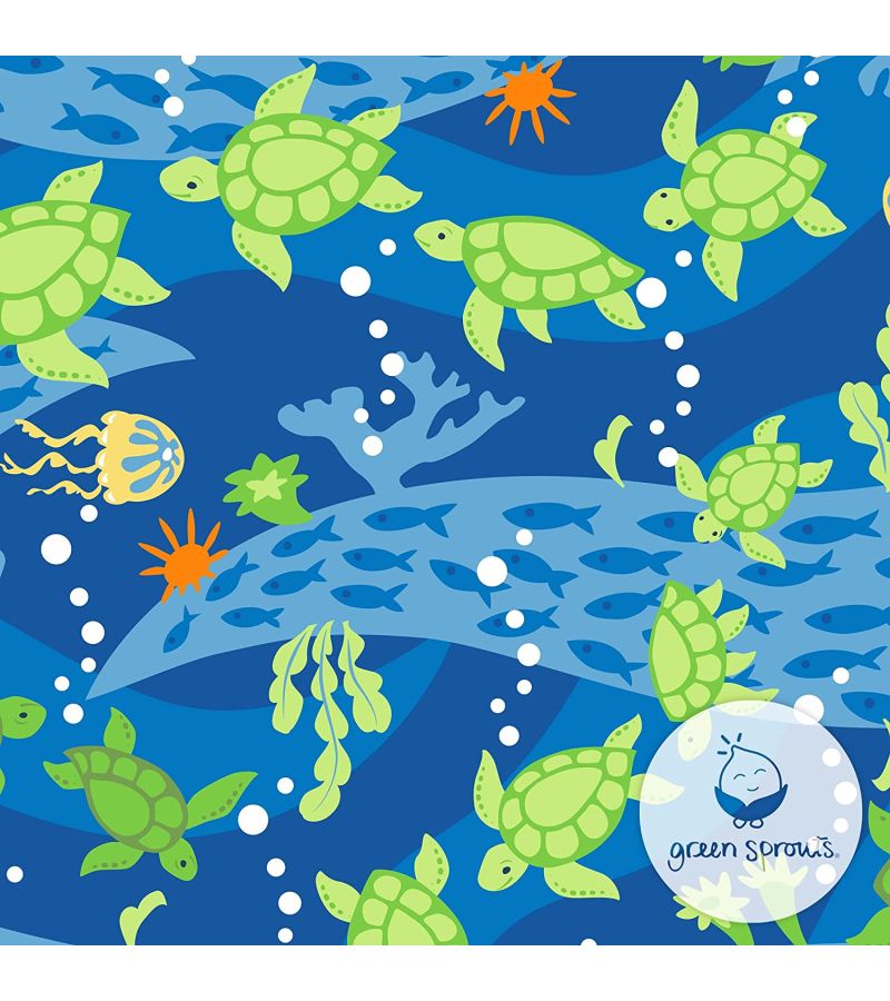 Μαγιό - πάνα GREEN SPROUTS Eco Snap Swim Diaper Royal Blue Turtle Journey GS-701058-6304