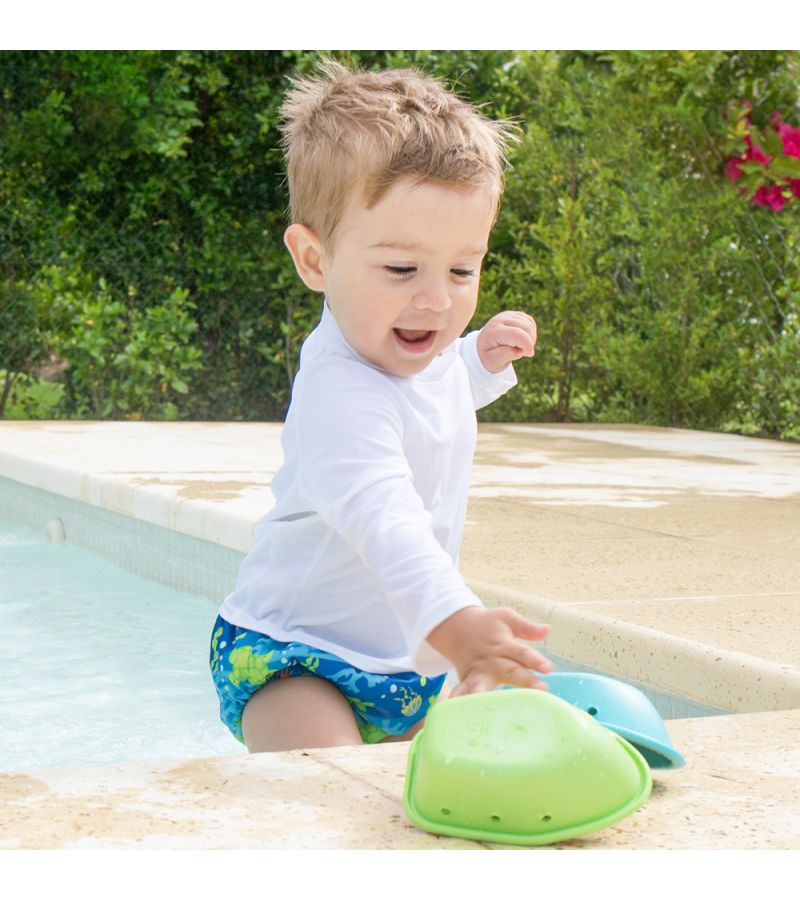 Μαγιό - πάνα GREEN SPROUTS Eco Snap Swim Diaper Royal Blue Turtle Journey GS-701058-6304