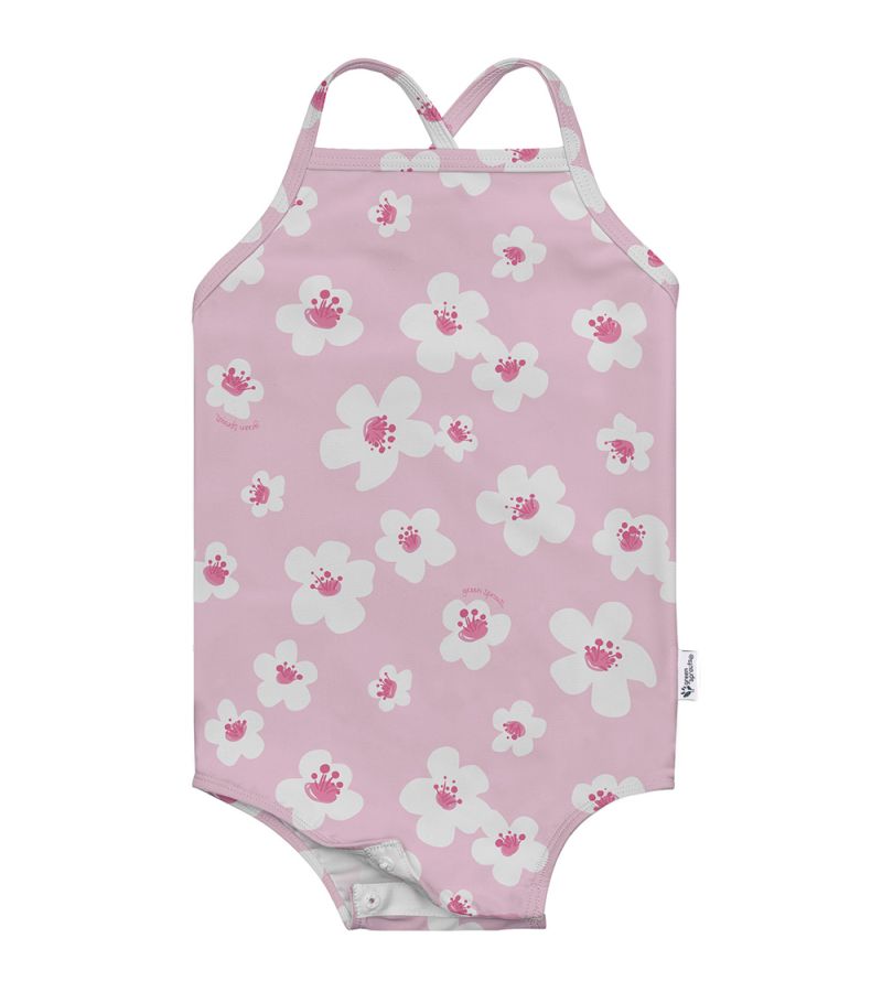 Ολόσωμο μαγιό με UV προστασία ECO GREEN SPROUTS Easy-change Light Pink Large Blossoms GS-713158-2030