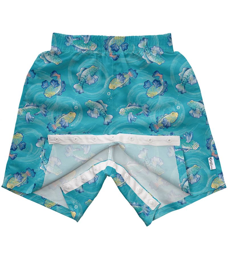 Μαγιό Βερμούδα Easy-change ECO Swim Trunks Aqua Mandarin Fish GS-722168-6027