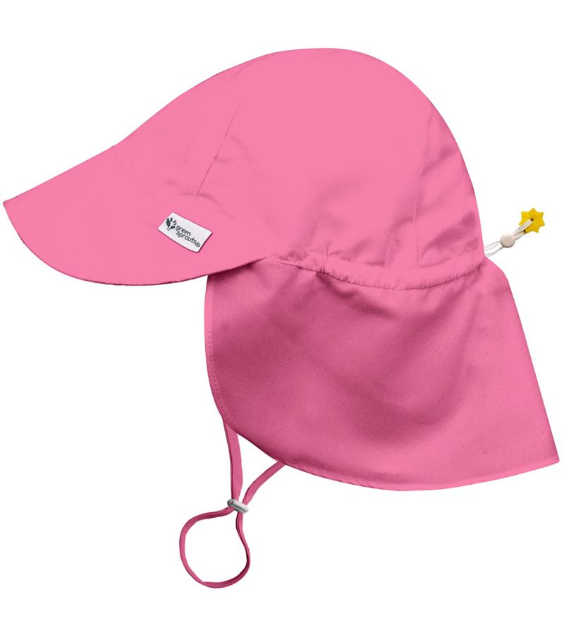 Καπέλο GREEN SPROUTS ECO Flap Hat Sun Protection Hot Pink GS-747138-209