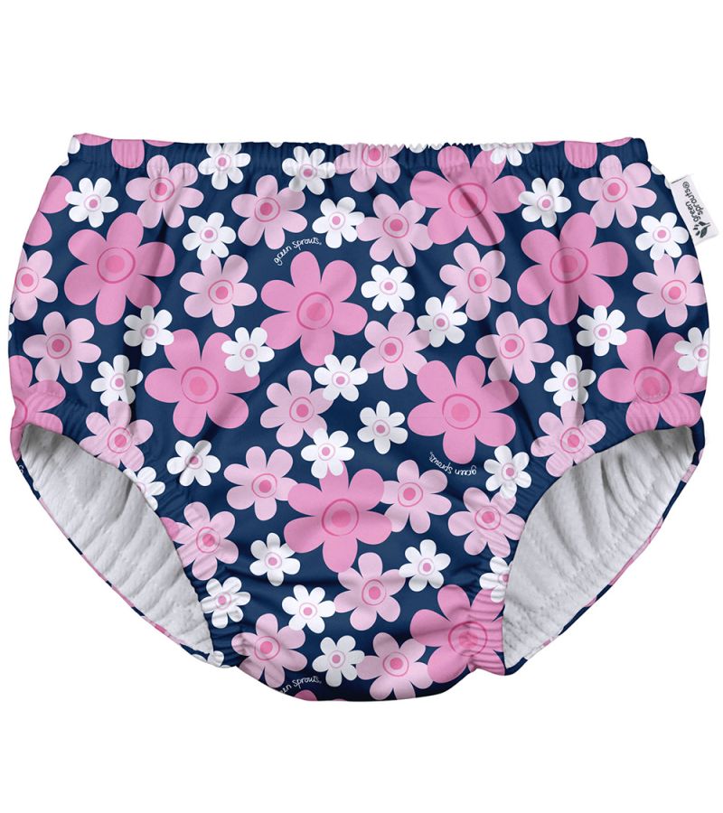 Μαγιό - πάνα GREEN SPROUTS Eco Pull-Up Swim Diaper Navy Blooms GS-721068-6109