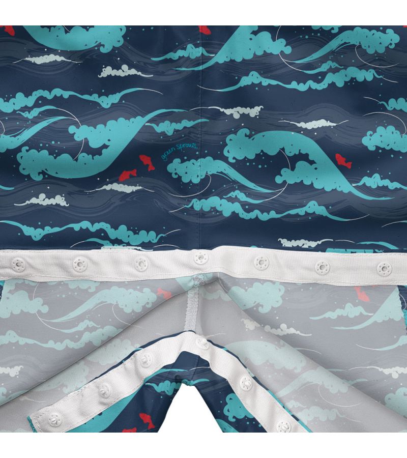 Μαγιό Βερμούδα Easy-change ECO Swim Trunks Navy Tidal Waves GS-722168-690