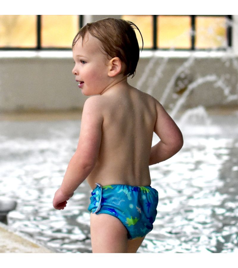 Μαγιό - πάνα GREEN SPROUTS Eco Snap Swim Diaper Aqua Dinosaurs GS-701058-691