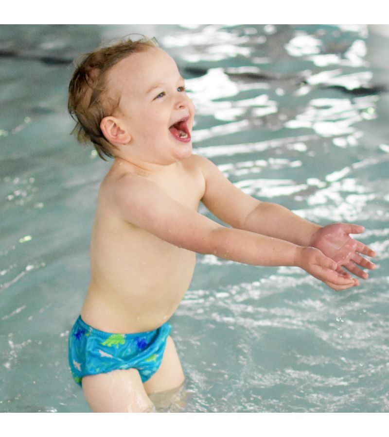Μαγιό - πάνα GREEN SPROUTS Eco Snap Swim Diaper Aqua Dinosaurs GS-701058-691