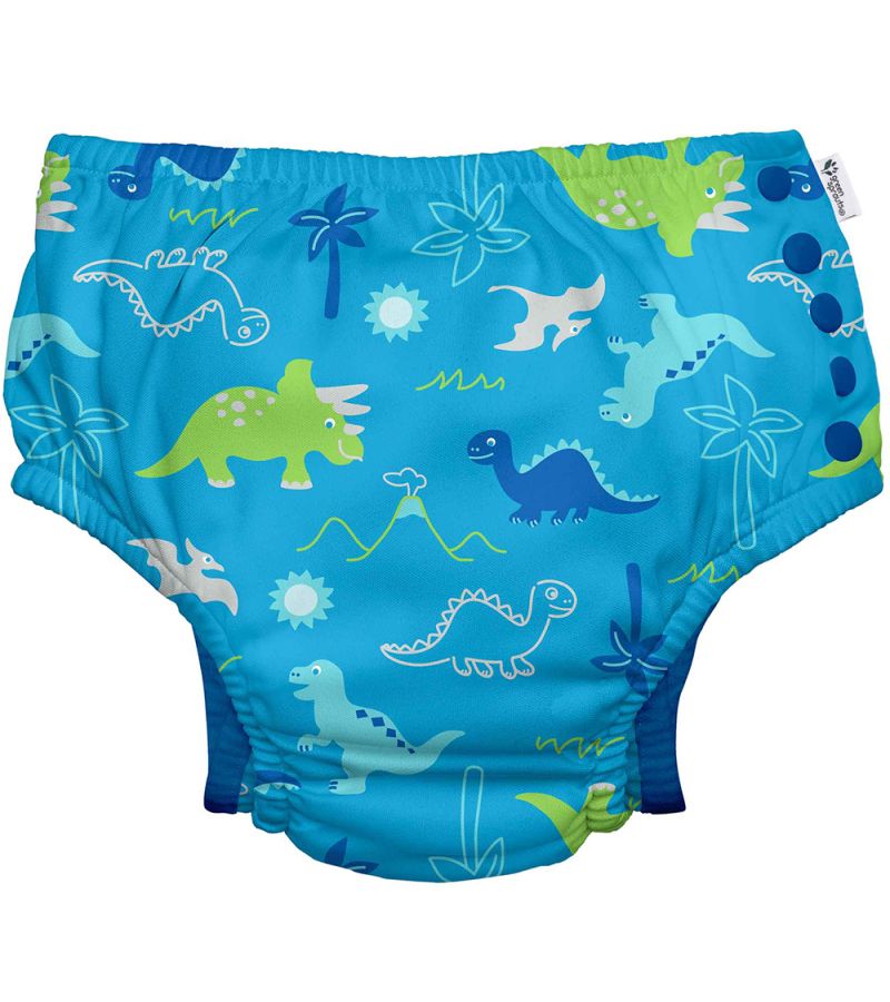 Μαγιό - πάνα GREEN SPROUTS Eco Snap Swim Diaper Aqua Dinosaurs GS-701058-691