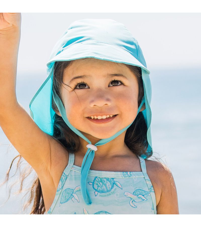 Καπέλο GREEN SPROUTS ECO Flap Hat Sun Protection Light Aqua GS-747138-6068