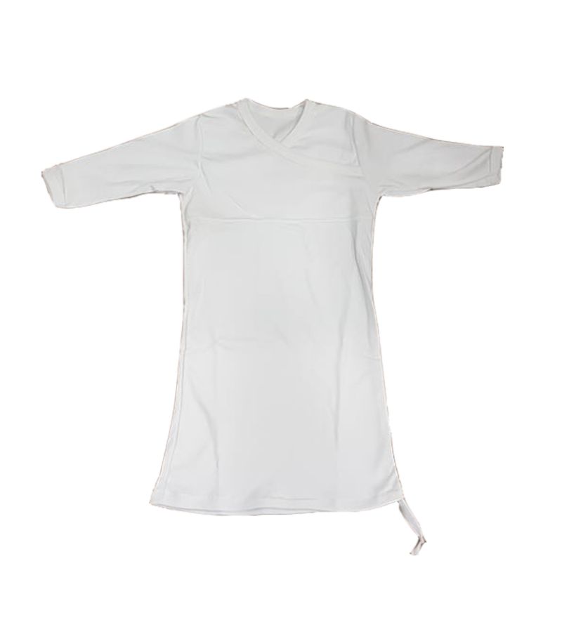 Βαμβακερό φορμάκι - νυχτικό FIGLIO BINO με μακρύ μανίκι FS-02 Λευκό