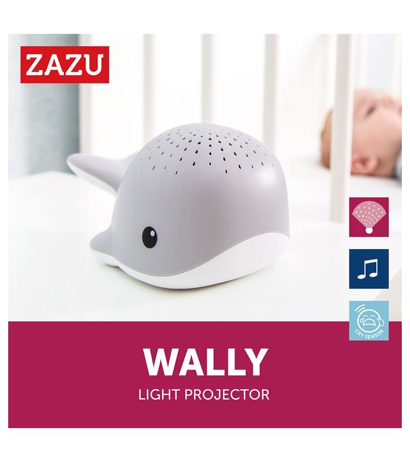 Wally προβολέας ύπνου Ωκεανού με λευκούς ήχους Φάλαινα ZAZU ZA-WALLY-01