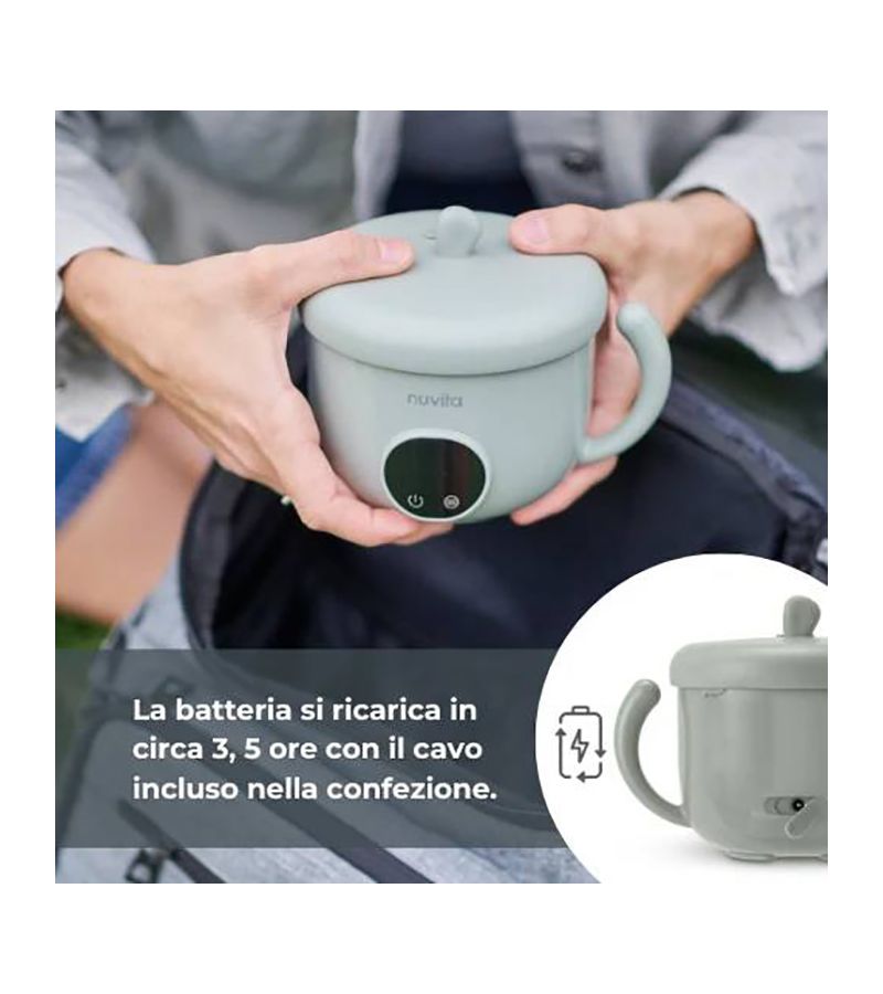 Φορητός  Επαναφορτιζόμενος Θερμαντήρας τροφών NUVITA Pappa n Go 1980 NU-PPFP0022