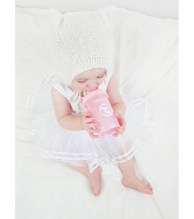 Εκπαιδευτικό κύπελλο Mini Cup 230ml 4+ Μηνών TWISTSHAKE Pastel Pink 32-08-78267