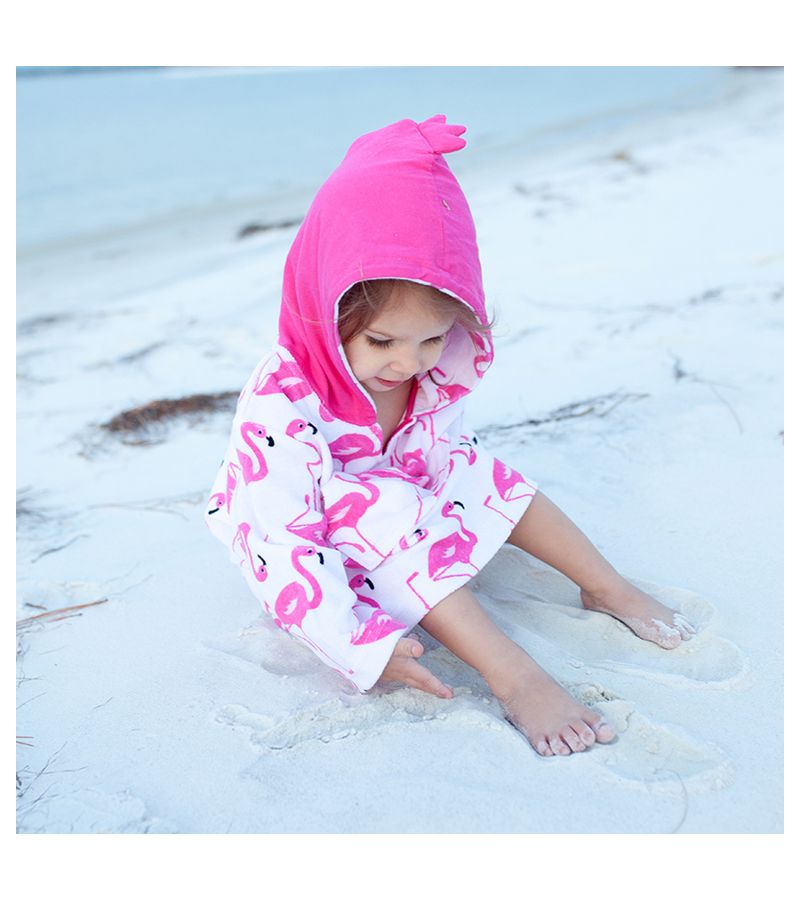 ZOOCCHINI Swim Coverup UPF50+ Φλαμίνγκο Ροζ από 1 έως 2 ετών