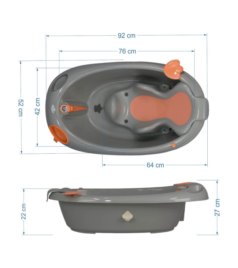 Μπανάκι BEBE STARS Ocean Grey με βάση 22-186-1