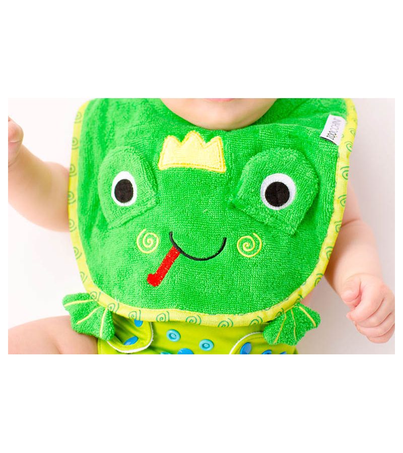100% Cotton Σαλιάρα – Flippy the Frog ZOOCCHINI