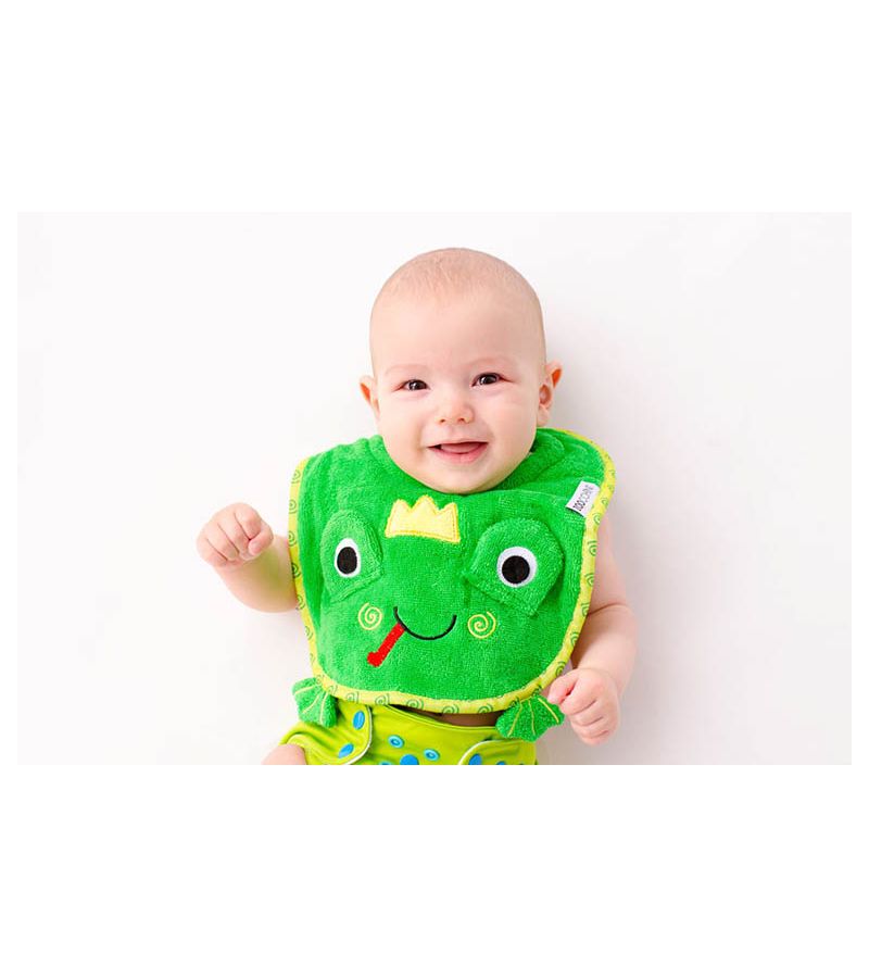 100% Cotton Σαλιάρα – Flippy the Frog ZOOCCHINI