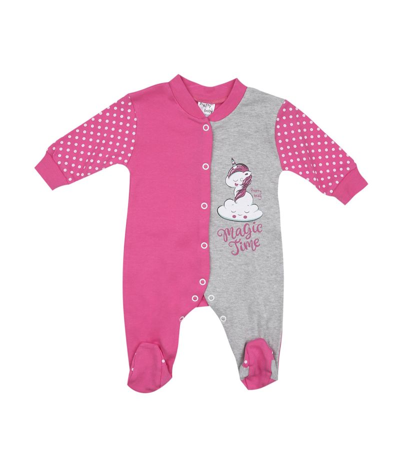 Βαμβακερό φορμάκι PRETTY BABY 35754 Φούξια