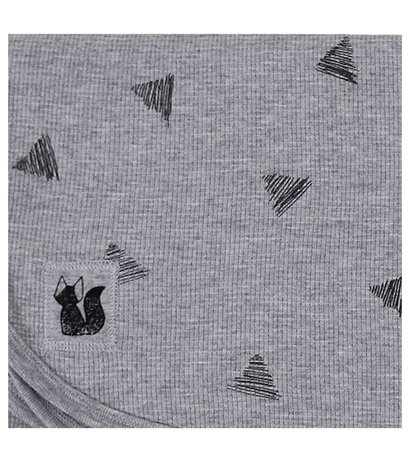 Πικέ κουβέρτα MINENE Grey 75x100