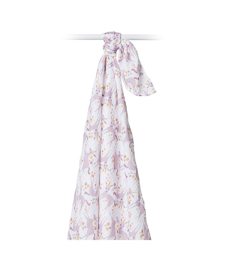 LULUJO Μουσελίνα Modern Unicorn Swaddling Blanket 120x120 LJ465