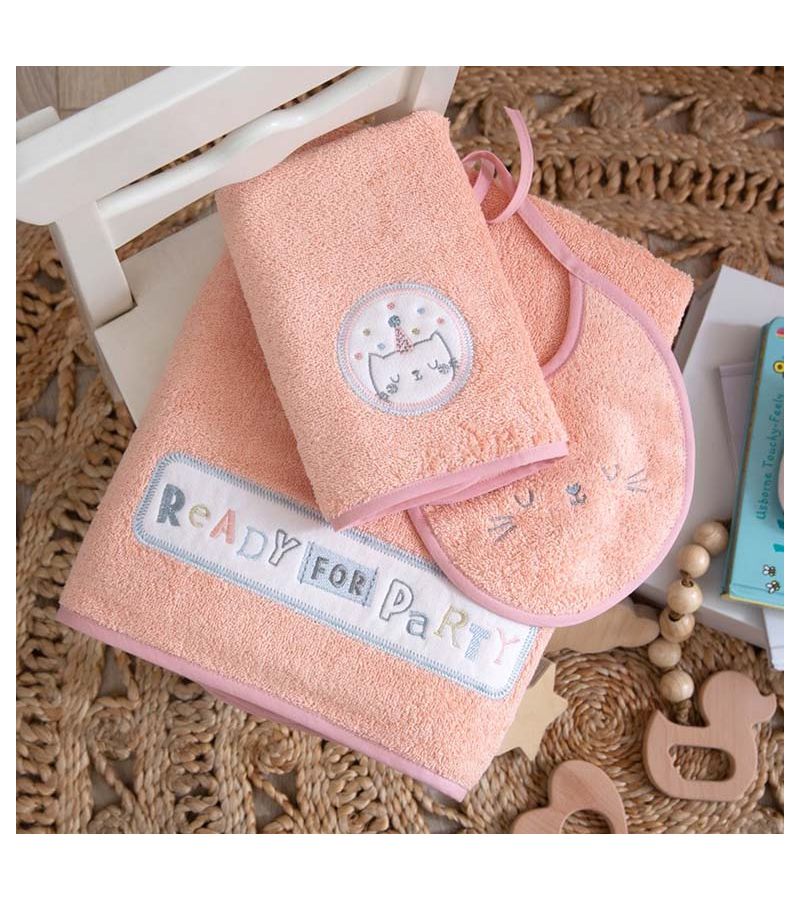 Βρεφικές Πετσέτες (Σετ 3τμχ) FUNNA BABY VIP 9755 (40x60 + 70x140)