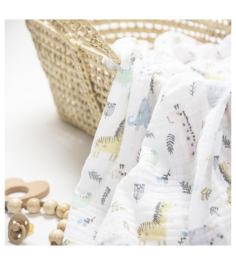Μουσελίνες 2τμχ FUNNA BABY Garden 90x90 9668