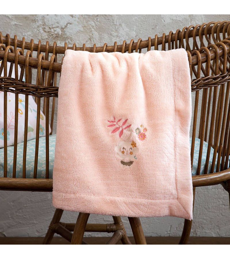 Fleece Κουβέρτα Λίκνου NIMA Happy Monkey 80x110 31374