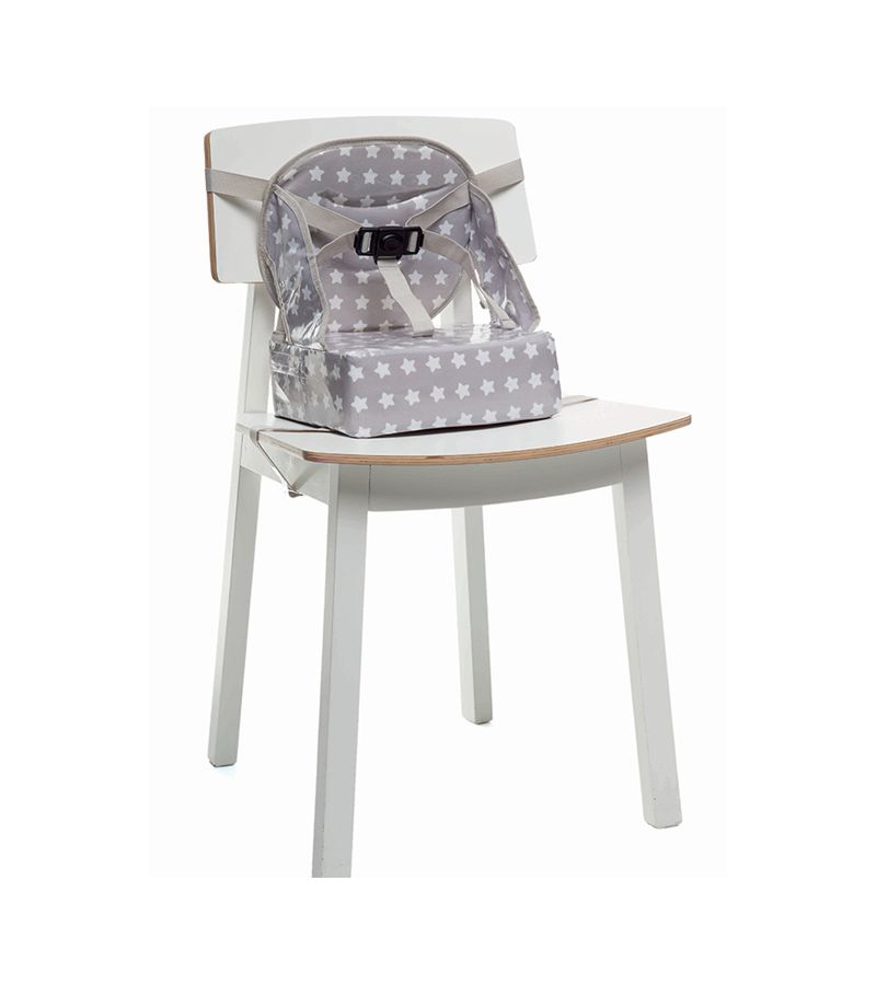 Baby To Love Booster Φορητό Κάθισμα Φαγητού Easy Up Γκρι Αστέρια