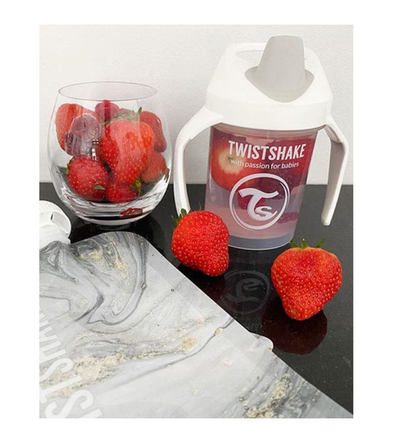 Εκπαιδευτικό κύπελλο Mini Cup 230ml 4+ Μηνών TWISTSHAKE White 32-08-78053