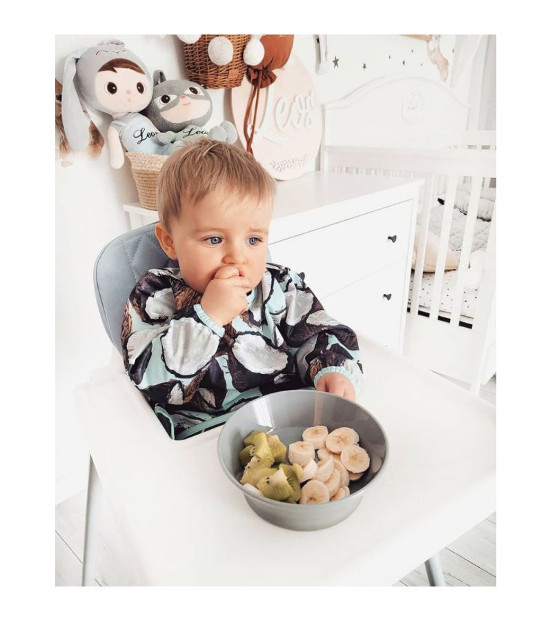 Μπωλ Φαγητού με καπάκι και αντιολισθητικό πάτο 6+ Μηνών TWISTSHAKE Pastel Grey 32-08-78154