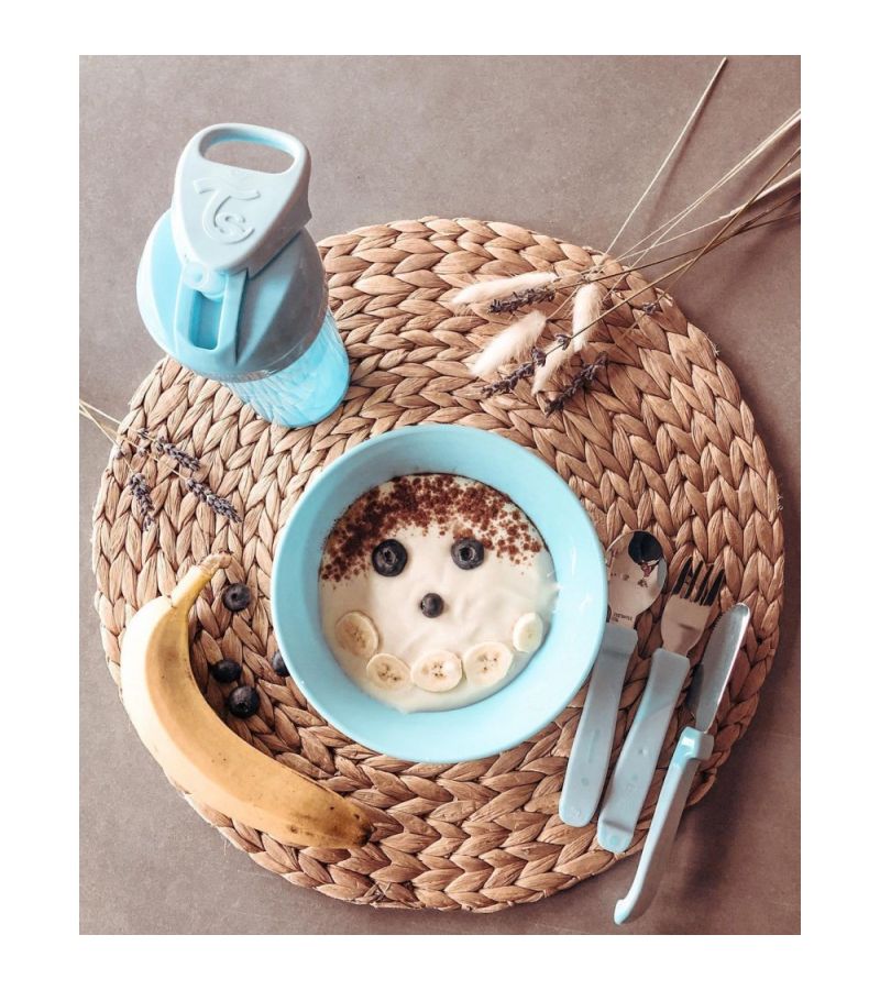 Ανοξείδωτο Σετ Κουτάλι, Μαχαίρι, Πιρούνι 12+ Μηνών TWISTSHAKE Pastel Blue 32-08-78210