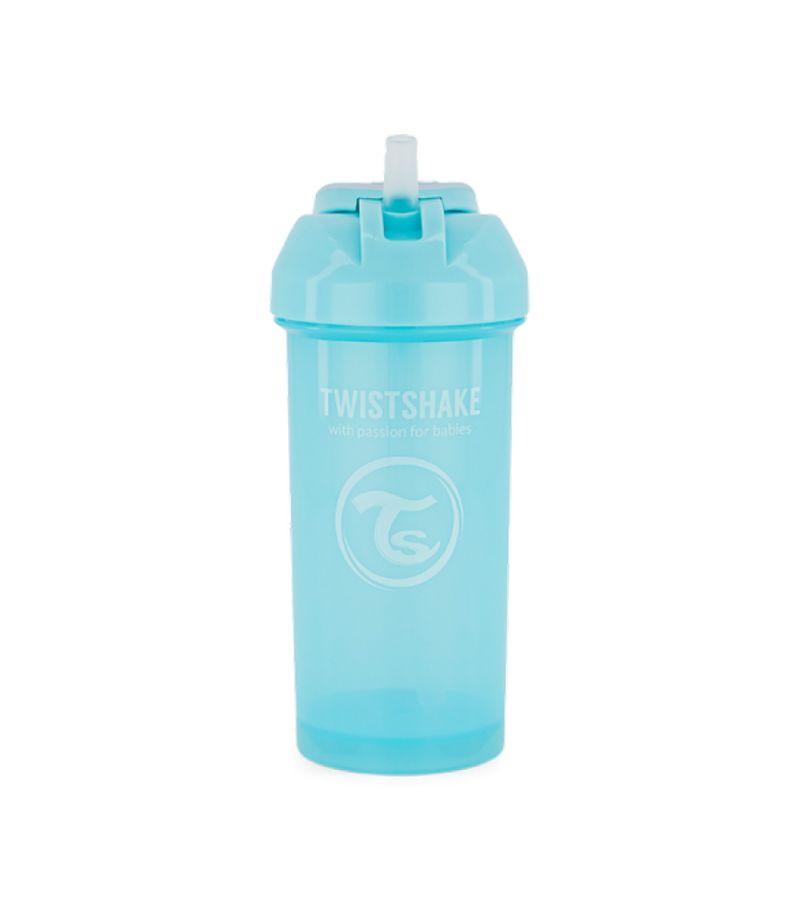 Παγούρι Με Καλαμάκι Σιλικόνης 360ml 6+ Μηνών TWISTSHAKE Pastel Blue 32-08-78589